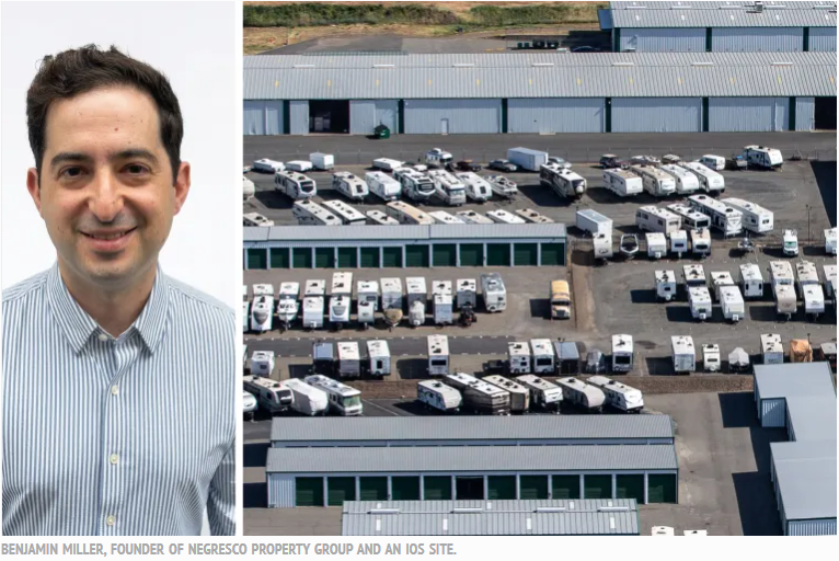 Southern California industrial outdoor storage truck yard